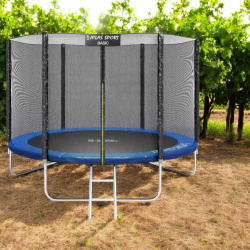 Батут Atlas Sport 374см (12ft) BASIC с лестницей, максимальная нагрузка 150 кг.